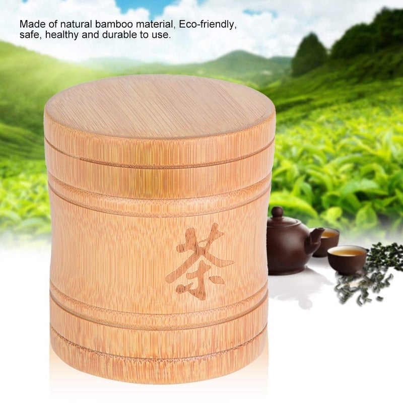 Fdit Tea Jar Portable Lightweight Organic Container Canister Tea Storage Box with Lid - Image 4