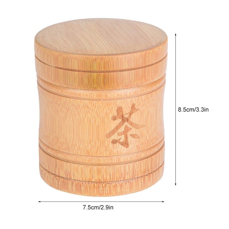 Fdit Tea Jar Portable Lightweight Organic Container Canister Tea Storage Box with Lid - Image 3