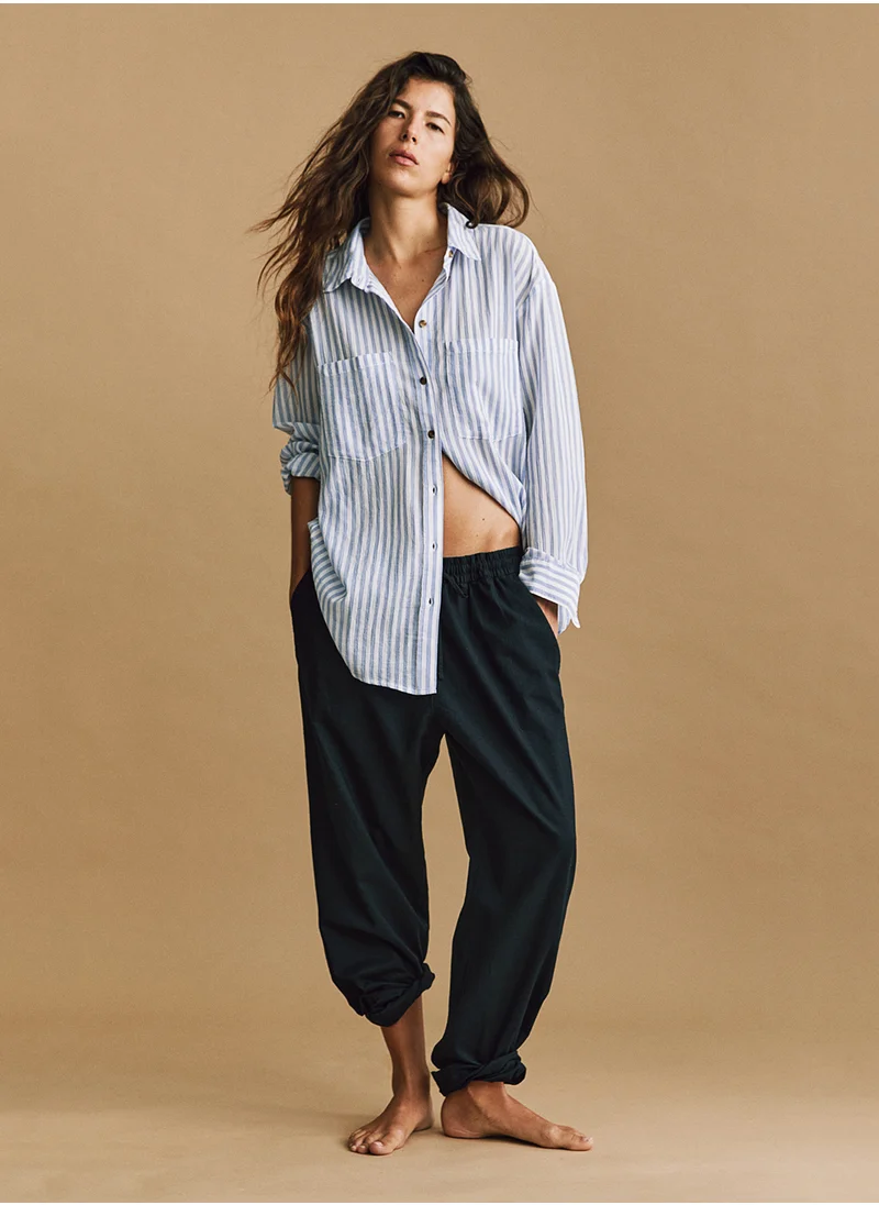 H&M Linen-blend joggers