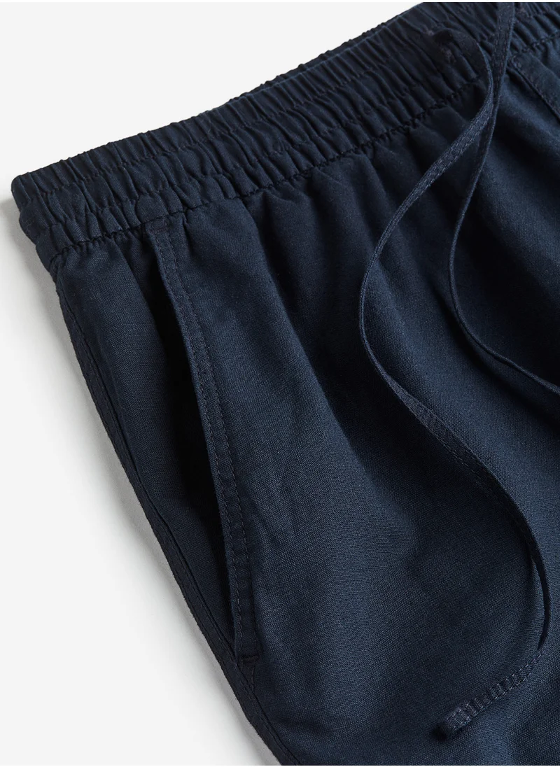 H&M Linen-blend joggers
