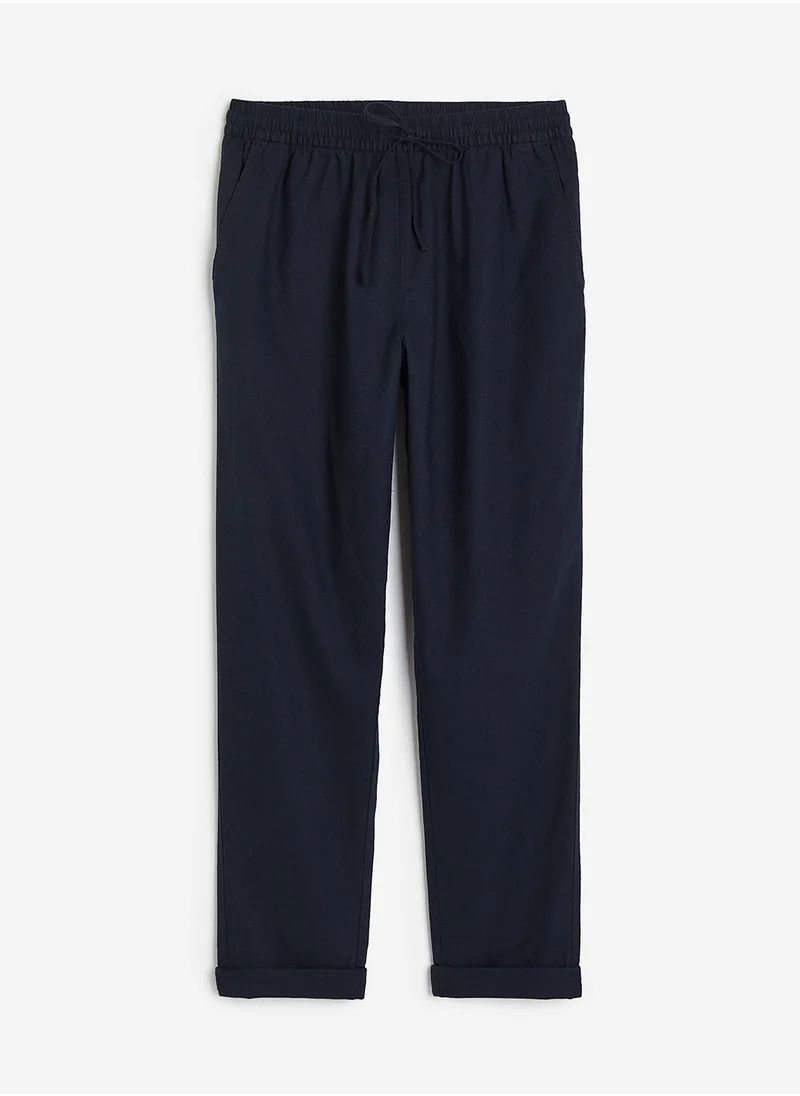 H&M Linen-blend joggers