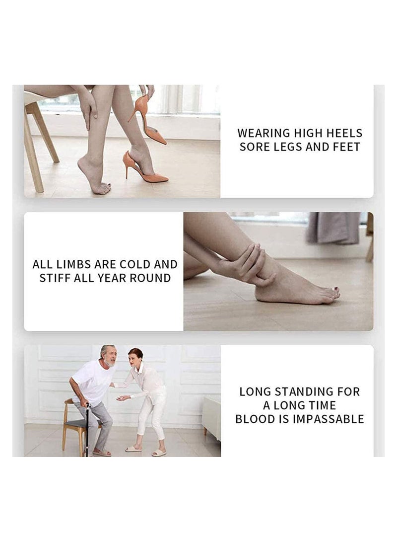 Eworld Pack of 2 Portable EMS Electric Foot Stimulator Massager Blood Circulation Pain Relieving Body Machine for Men and Women with 6 modes - Image 4