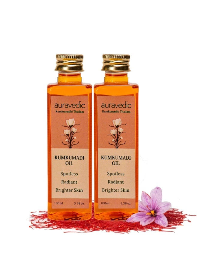 Auravedic Kumkumadi Oil 100Ml Pack Of 2 - Image 1