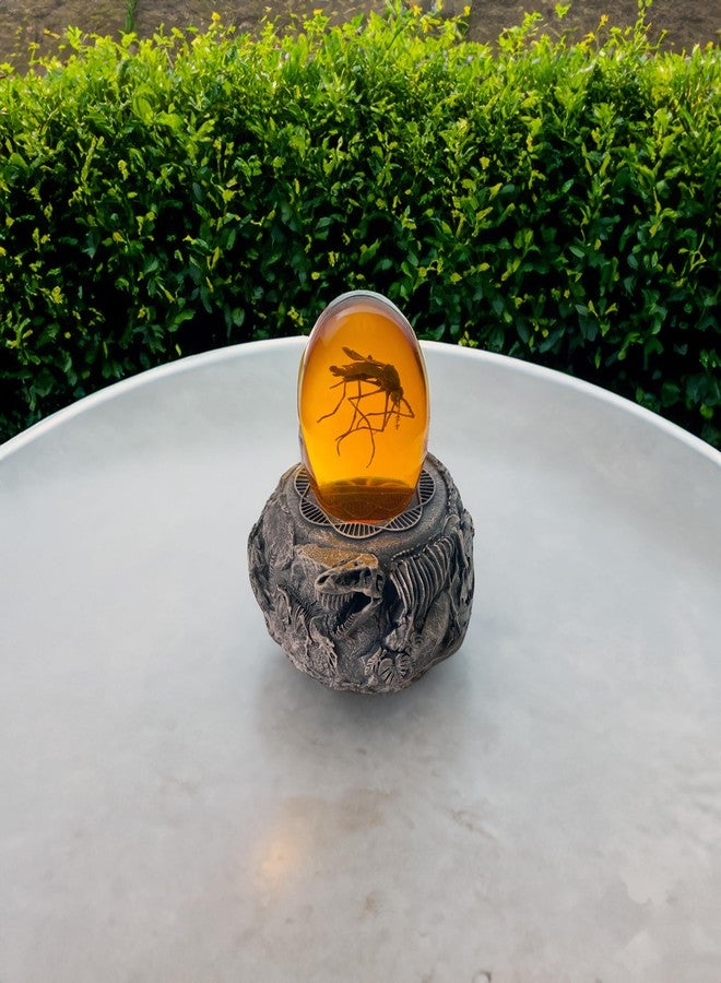VEOJEIN Mosquito in Amber and Jurassic Base | Dinosaur Fossil Decor and Collectable Gift | Skeletin Figurines | Dinosaur DNA Replica Prehistoric World | Collectable Prop | Paper Weight - Image 3