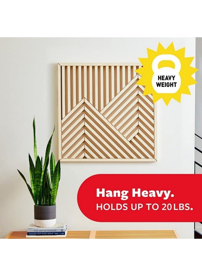 Command Command 20 lb XL Heavyweight Picture Hanging Strips 16 Pairs (32 Command Strips), Damage Free Hanging Picture Hangers, Heavy Duty Wall Hanging Strips for Christmas Decorations  - Image 3