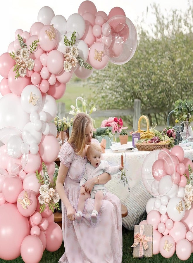 NUTTYBASH Light Pink Balloon Arch Kit, 126Pcs Baby Pink and White Balloon Garland Kit for Wedding Birthday Baby Shower Gender Reveal Bridal Shower Party Decorations - Image 2