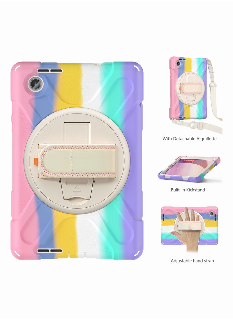 GULFLINK Back Cover Protect Case for Lenovo M8 Gen4 TB-300FU 2023 Colourful Pink  - Image 1