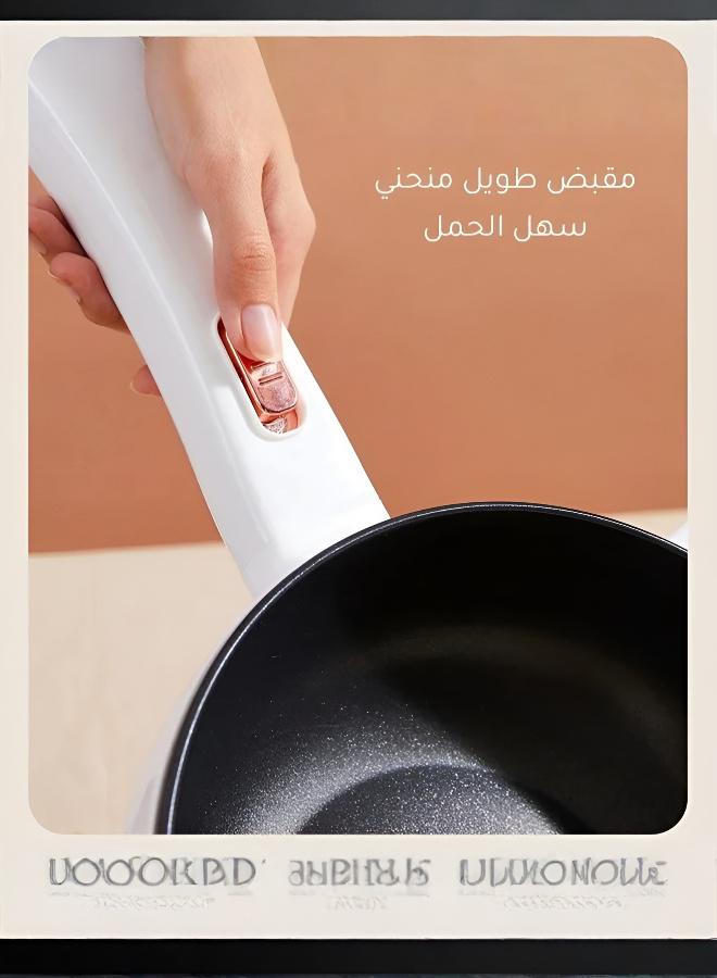 قدر كهربائي متعدد الوظائف مانع للالتصاق للاستخدام المنزلي والجامعي – مثالي للطهي والغلي – هدية رائعة للطلاب - Image 4