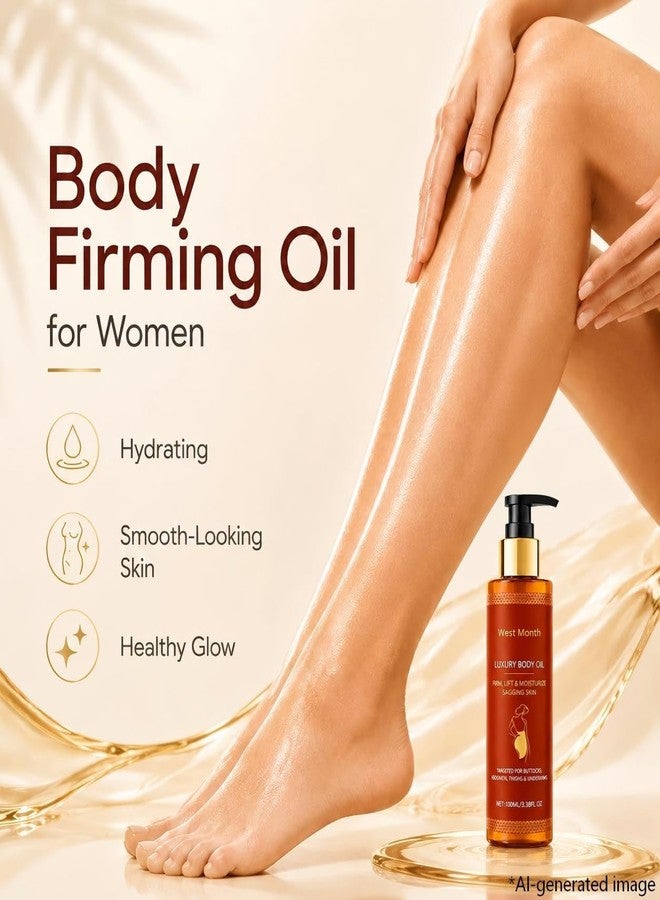 pewatul Body Firming Oil for Women, 2 Pack After Shower Oil for Dry Skin, Lightweight Non-Greasy Moisturizer for Arms Legs Belly - Image 2