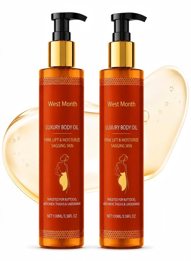 pewatul Body Firming Oil for Women, 2 Pack After Shower Oil for Dry Skin, Lightweight Non-Greasy Moisturizer for Arms Legs Belly - Image 1