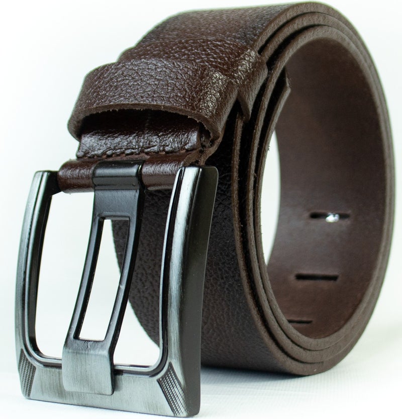 Gayış Special Oval Boxed Buffalo Leather Men's Jeans Trouser Belt Gift Dowry Belt - Image 1
