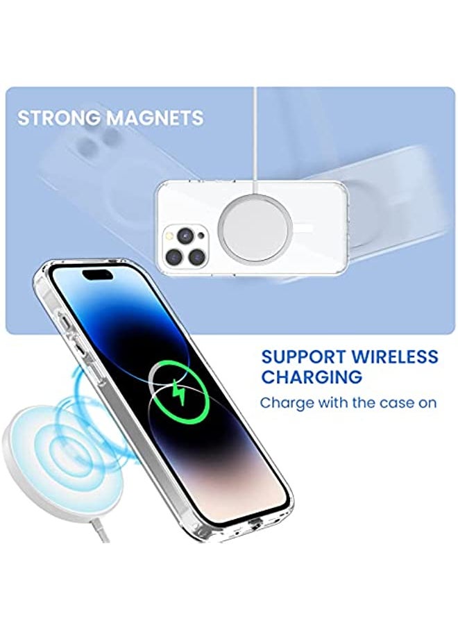 erorex leChivée for iPhone 14 Pro Max Mag Safe Case, Magnetic iPhone 14 Pro Max Case Compatible with MagSafe, Crystal Clear Anti-Yellowing Scratch Resistant Phone Cover for iPhone 14 Pro Max 6.7 inch 2022  - Image 4