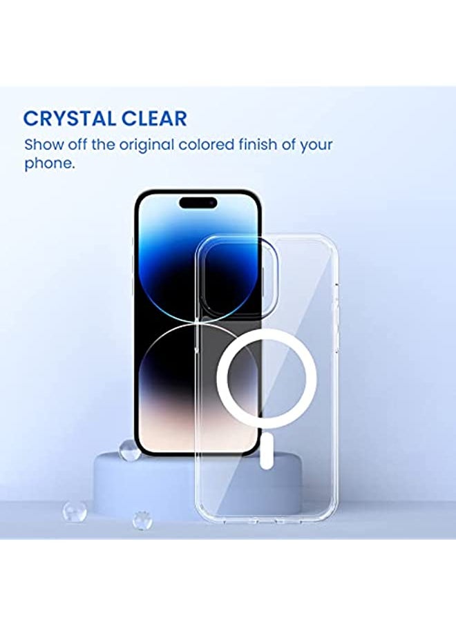 erorex leChivée for iPhone 14 Pro Max Mag Safe Case, Magnetic iPhone 14 Pro Max Case Compatible with MagSafe, Crystal Clear Anti-Yellowing Scratch Resistant Phone Cover for iPhone 14 Pro Max 6.7 inch 2022  - Image 3