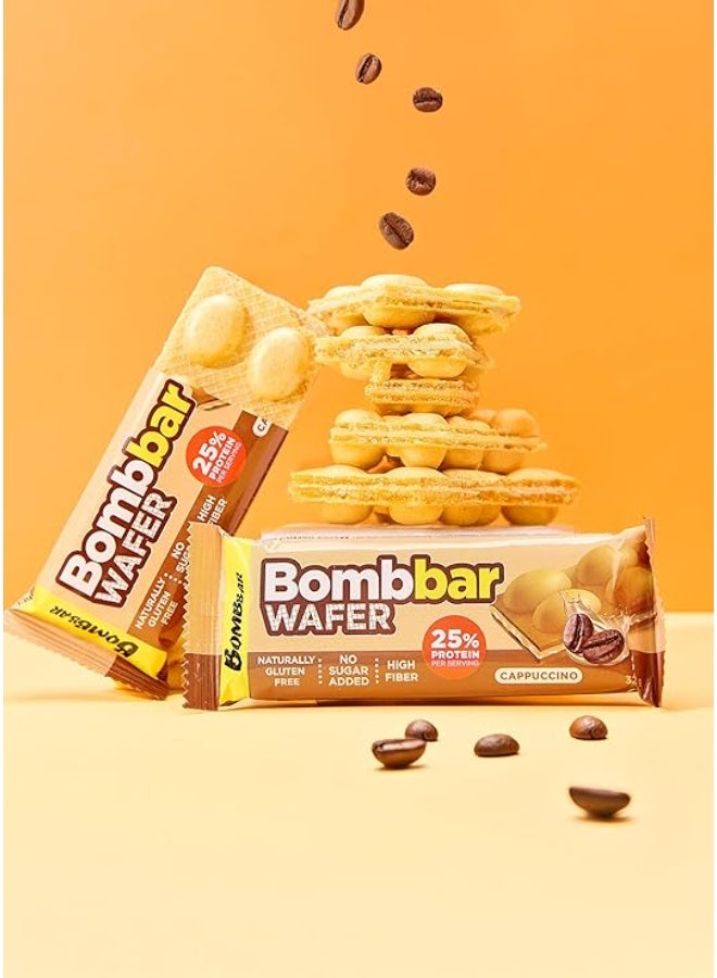بومبار ويفر كابتشينو 32 جرام عبوة من 12 قطعة - Image 4