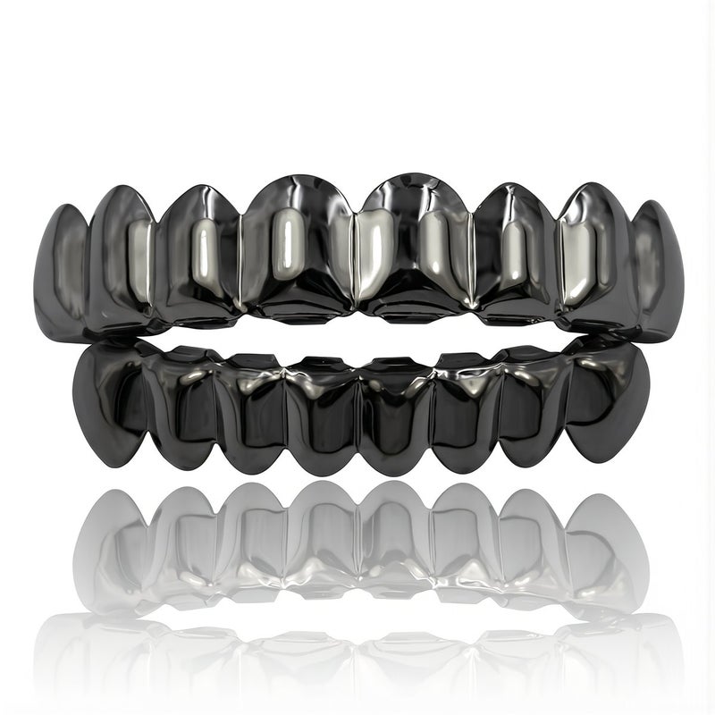 Heavy Duty Smooth Grillz Top Bottom 8 Tooth Scratch Resistant Long Lasting Shine - Image 3