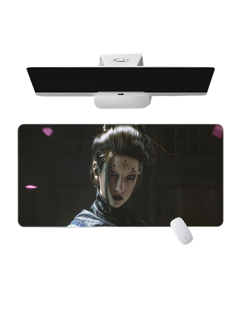 Y&D Black Myth Wukong Esports Games Gift Gaming Mouse Pad Extended Large Mat Desk Pad Stitched Edges Mousepad Long Mouse Pad And Non-Slip Rubber Base Mice Pad 900x400x3MM XXXL Large Mouse Pad  - Image 1