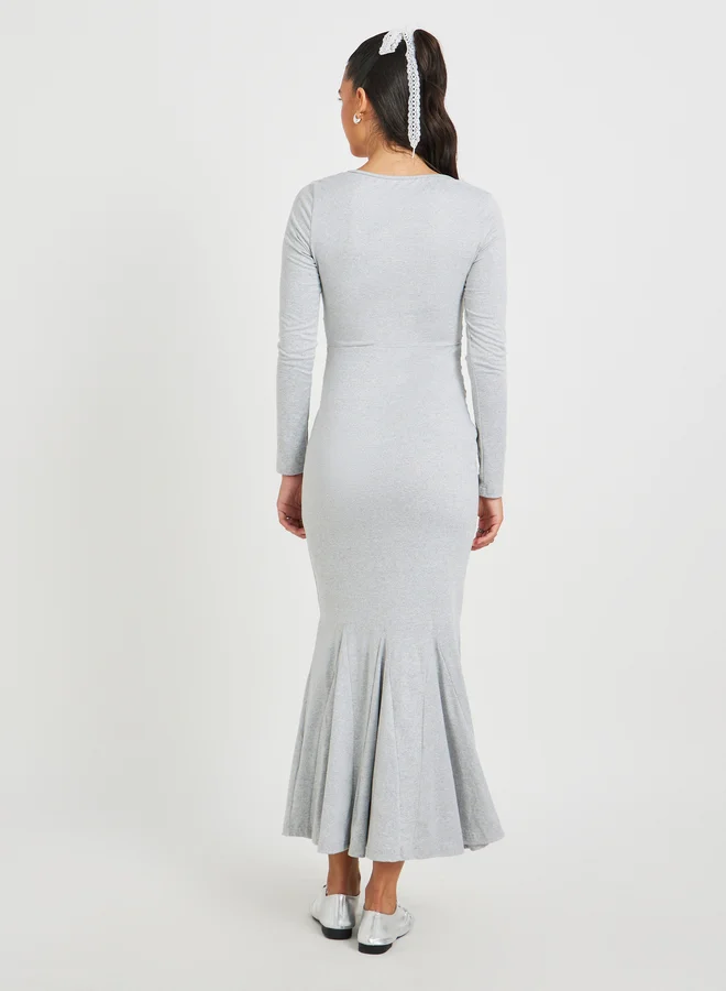 Take Two Ruched Trumpet Hem Dress