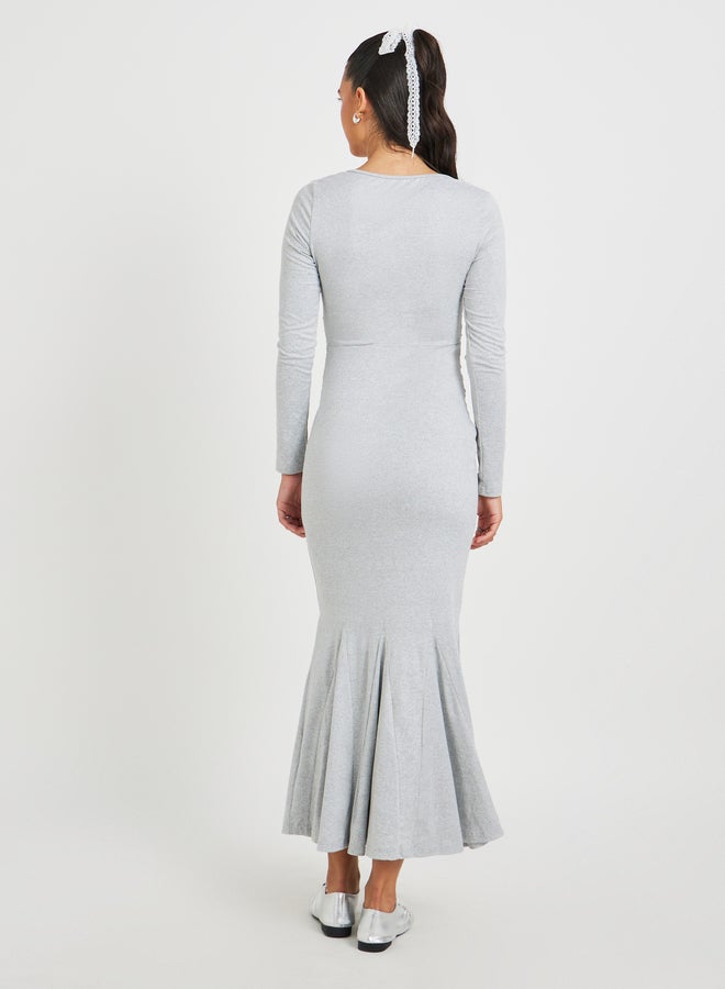 Take Two Ruched Trumpet Hem Dress - Image 5
