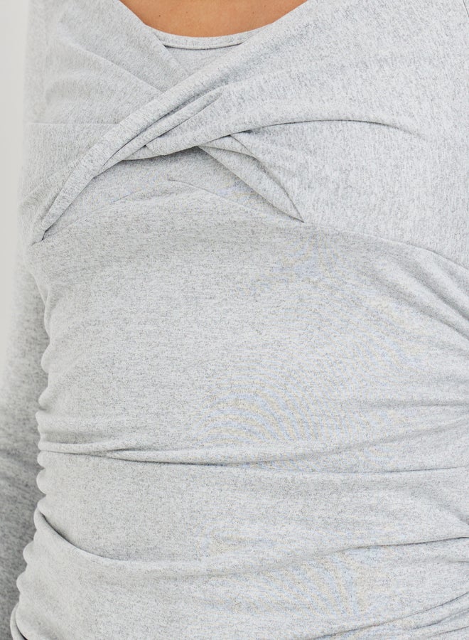 Take Two Ruched Trumpet Hem Dress - Image 4