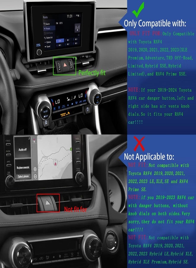ELOHEI Phone Holder for RAV4 with Custom Base, Specifically Design Car Phone Mount for Toyota RAV4 2019-2023 Accessories, for 4.7-7 in Phones(Not for RAV4 LE,XLE,Prime SE) - Image 2