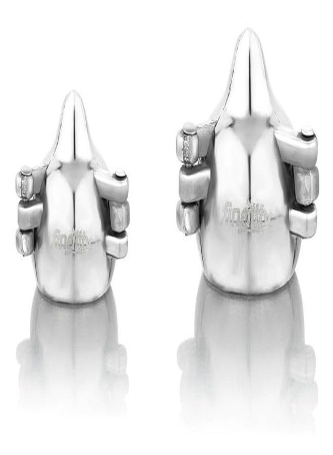 FINALITY قالب صنع موداك من الألومنيوم من فيناليتي لمهرجان غانباتي | قالب متعدد الأغراض للموداك، والموموس، والجوجيا - مثالي للحلويات المنزلية | مناسب لمهرجان غانيش تشاتورثي (2، متوسط + كبير جدًا) - Image 1