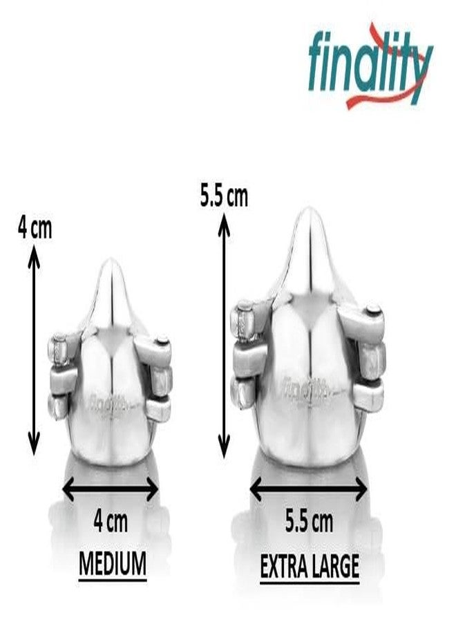 FINALITY قالب صنع موداك من الألومنيوم من فيناليتي لمهرجان غانباتي | قالب متعدد الأغراض للموداك، والموموس، والجوجيا - مثالي للحلويات المنزلية | مناسب لمهرجان غانيش تشاتورثي (2، متوسط + كبير جدًا) - Image 2