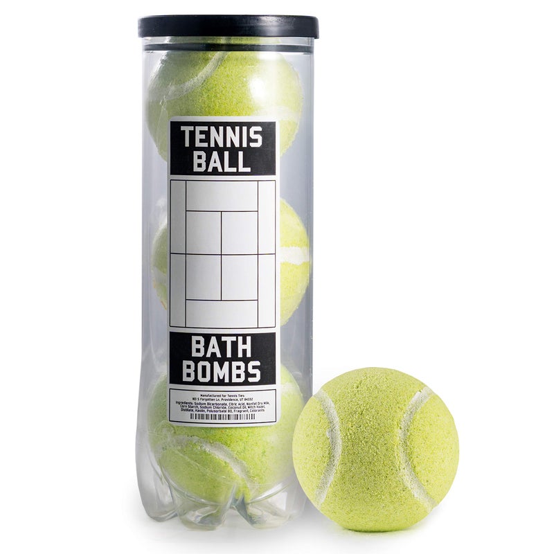 Sportigift Tennis Ball Bath Bombs - 3 Pack - Tennis Gift - Tennis Gifts Accessories for Women - Kids Tennis Equipment Coach Gifts - Women - High School Tennis Teams - Image 1