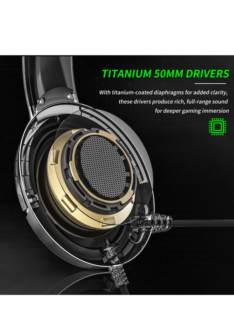 بنيون سماعة ألعاب سلكية BG02 مع ميكروفون سماعة ألعاب مع ميكروفون - Image 3