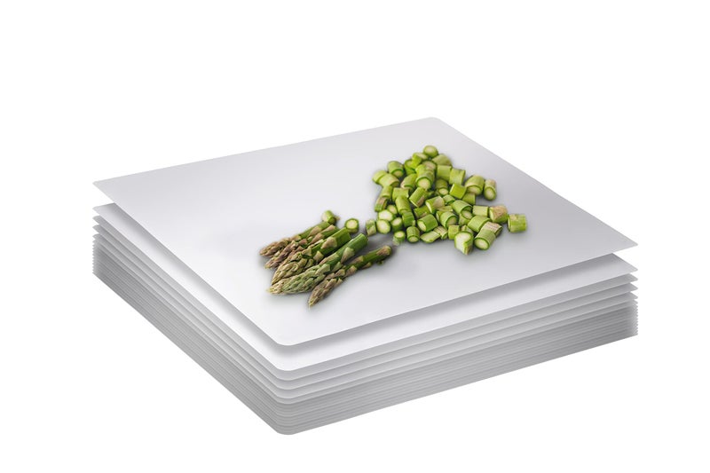 Crown Display 50 Count Premium Quality Disposable Cutting Boards 10 Inch X 135 Inch Disposable Sheets For Kitchen And Commercial Use  Patent Pending  Recyclable Disposable Cutting Board Sheets