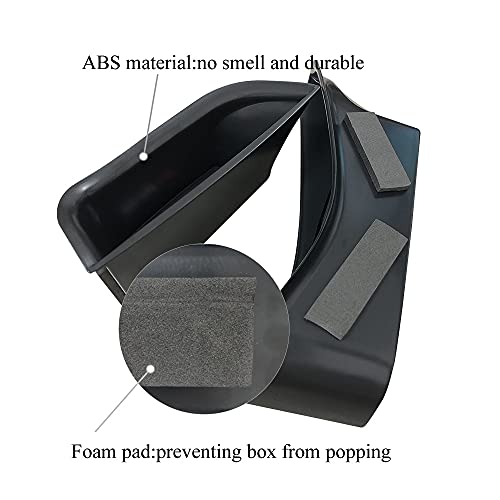 VESUL Front Row Door Side Organizer Compatible with Mercedes Benz GLC GLC250 GLC300 GLC350 GLC43 AMG C-Class Sedan C300 C450 C63 AMG W205 2015-2022 Armrest Phone Container Storage Box Handle Pocket - Image 3