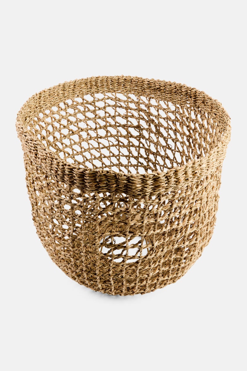 Muy Mucho Natural Fiber Screen Lampshade, Tan  - Image 2