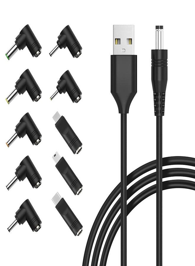 Belker كابل طاقة عالمي 5 فولت تيار مستمر USB إلى موصل DC 5.5 2.1 مم مع طرف شحن مع أكثر أنواع الواجهات استخدامًا - Image 1