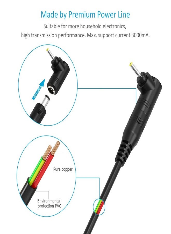 Belker كابل طاقة عالمي 5 فولت تيار مستمر USB إلى موصل DC 5.5 2.1 مم مع طرف شحن مع أكثر أنواع الواجهات استخدامًا - Image 4