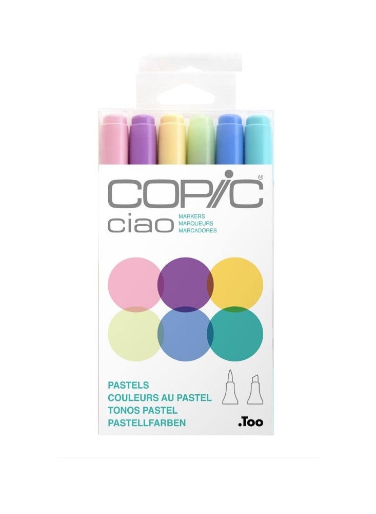 Copic Ciao Marker Set of 6 Pastels