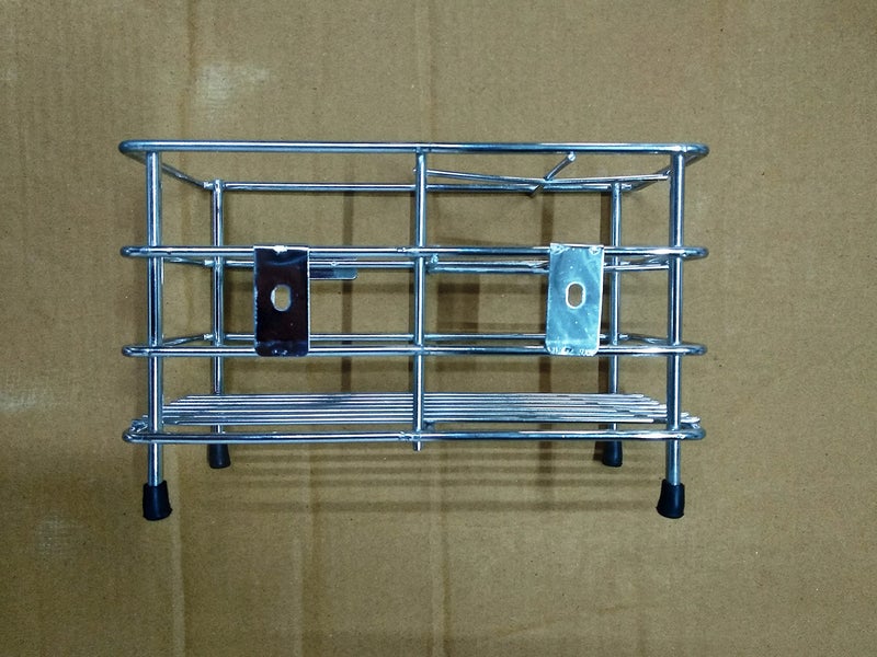 AONTAN ENTERPRISE Stainless Steel Toothbrush Stand For Bathroom Wall Steel Toothbrush Stand Brush Stand For Wash Basin (6 Mm) - Image 3