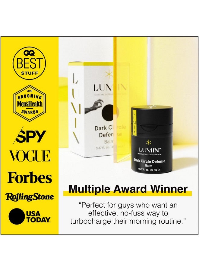 Lumin - Class Act Bundle - Men's Skincare Kit, Includes: Charcoal Face Wash Daily Detox, Charcoal Scrub Deep Detox, Daily Face Moisturizer & Dark Circle Defense Balm, Suitable For All Skin Types - Image 3