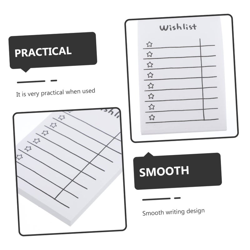 White Ruled Lined Nonstick Memo Pad Notebook for School Office Note Paper - Image 5