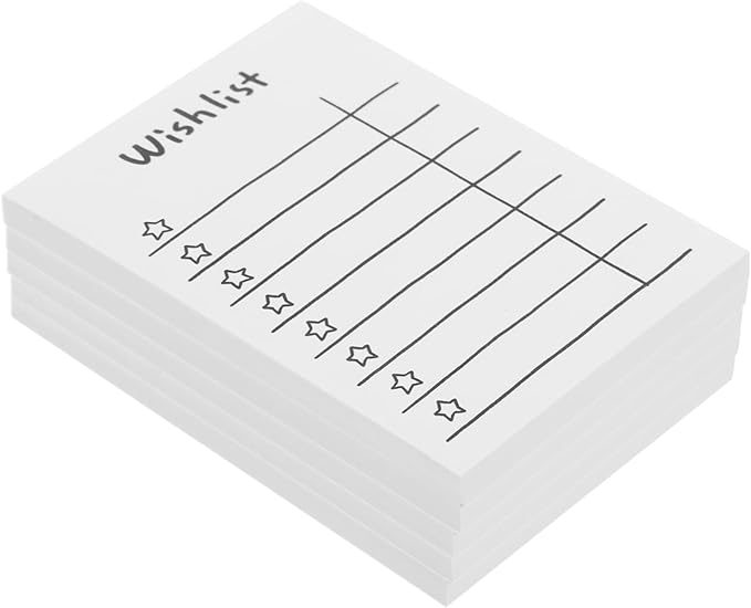 White Ruled Lined Nonstick Memo Pad Notebook for School Office Note Paper - Image 1