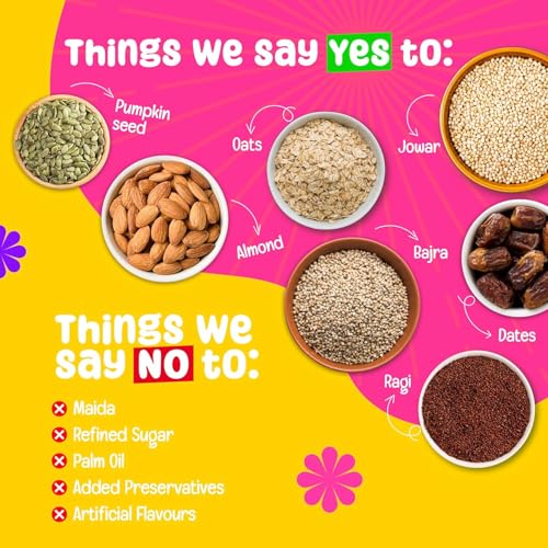 Yogabar Wholegrain Breakfast Muesli Combo | Fruits, Nuts and Seeds 700gm | Dark Chocolate Cranberry 700gm | Nuts + Seeds, Dried Fruits, Whole Grains - Image 5