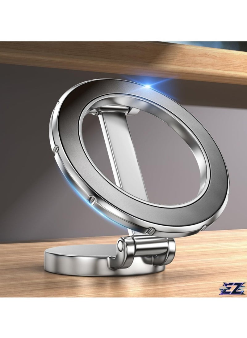 ELTRAZONE "MagSafe Car Mount – 360° Rotation Strong Magnet Phone Holder, Hands-Free Car Mount for iPhone 15/14/13/12 Pro Max Plus Mini & MagSafe Cases (Silver)" - Image 1