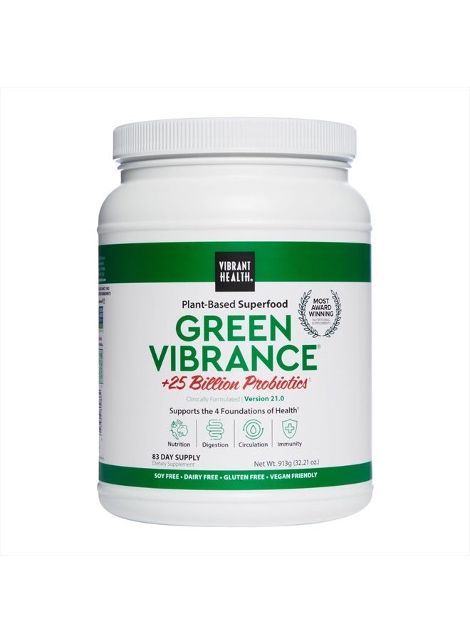 Vibrant Health - , Green Vibrance, Vegan Superfood Powder, 83 Servings (FFP) - Image 1