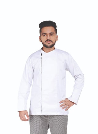 Men's Chef Coat Zipper Closure Made With Breathable Cotton - pzsku/Z0D38B398F98609015DADZ/45/_/1697802373/34a92c75-6162-44d8-ba6a-85a8271d26bf