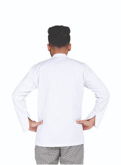 YANEK معطف طاهي رجالي بسحاب إغلاق مصنوع من القطن القابل للتنفس  - Image 3