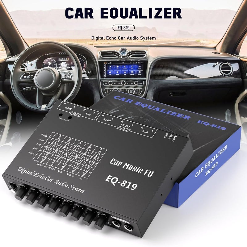 Suacopzar EQ-819 Car Audio Equalizer with Karaoke Function and Mic Input - Image 3