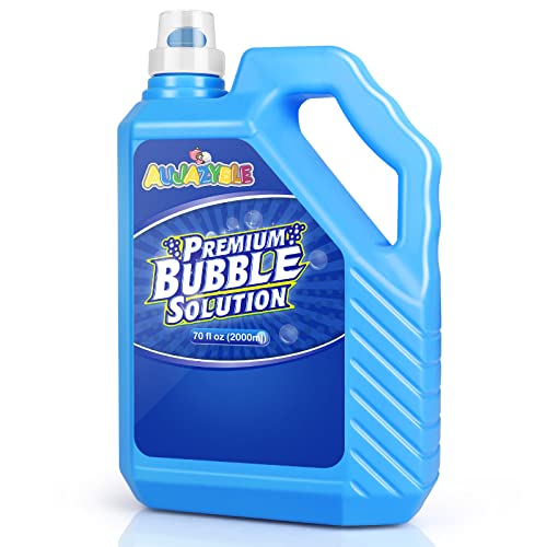 Aujazyble Bubble Solution Refill 70 OZ PreMix Premium Bubble Refill Solution No Measuring Required Bubbles for Kids Bubbles Refills Bubbles Bulk Bubble Machine Solution Kids Easy Grip Bottle - Image 1