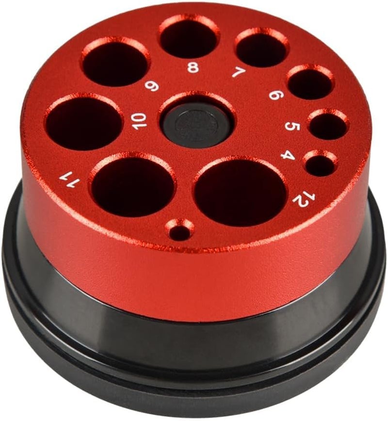 KASTWAVE Drill Dust Collector Cap, Aluminum Alloy+ Abs Dust Cover Collector With 9 Apertures, Dust Quick Remove Woodworking, Reduce Noise Easily Use For Power Drill Dust Catcher Drill Hole Cove - Image 1