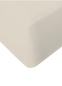 RISHAHOME RISHAHOME 3 Piece Bedsheet Set King Size|Beige Colour|1 Flat Bedsheet - 260x240 cm, 2 Pillowcases - 50x75 cm|Non allergic Microfiber for year-around use.  - Image 4
