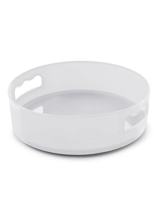 HomeWiz 360° Rotating Kitchen Organiser | Lazy Susan Smooth Turntable Organiser | Spice Rack Organizer | Cosmetic Holder Organizer | Multipurpose Use for Kitchen Counter, Dining Table | White - Image 2