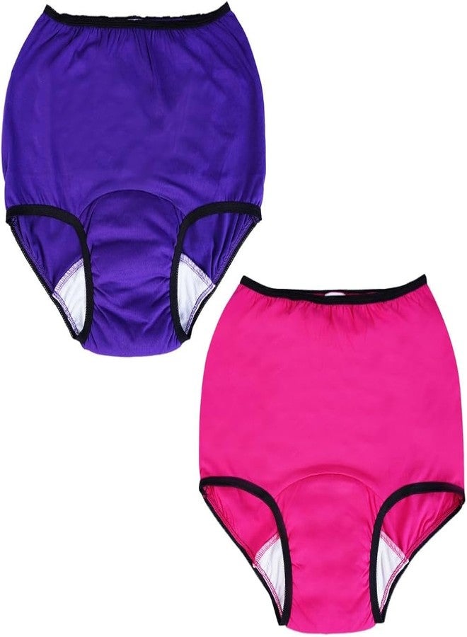 Wemyc Incontinence Underwear For Women I Hipster IWashable & Reusable I For Medium Leaks I Adult Diaper I Bedwetting Panty (XXL)