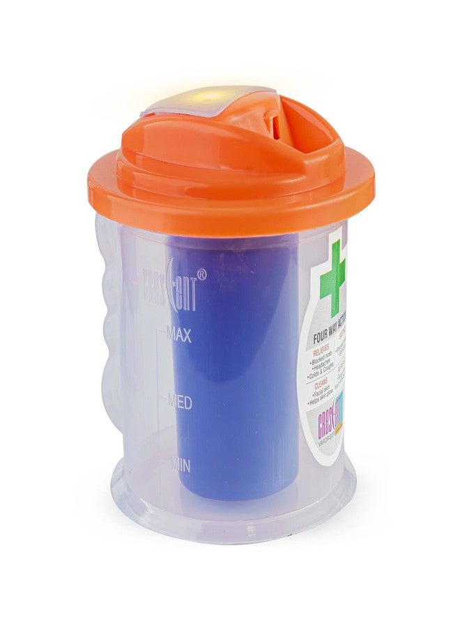 CRESCENT Economy Pro Steamer for Cold and Cough| Facial Steamer| Steam Inhaler| Light Indicator| Green| Pack of 1, Orange - Image 4